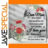 Heart-Shaped Acrylic Floral Plaque for Gifts