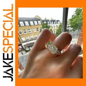 Gold-Tone Stainless Steel Geometric Ring