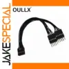 USB 2.0 9-Pin Extension Splitter Cable