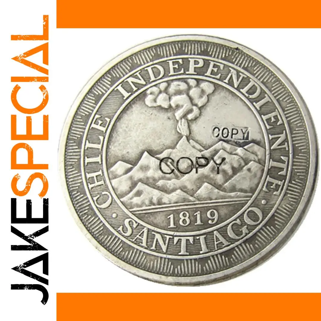Vintage 1819 Chile Peso Replica Coin 1 Vintage 1819 Chile Peso Replica Coin