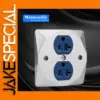 Premium P86 +DP1G/R Wall Outlet with Blue Sockets