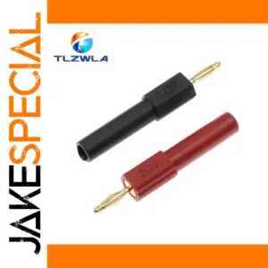 Mini Gold-Plated Banana Plug Adapters Set (4 Pack)