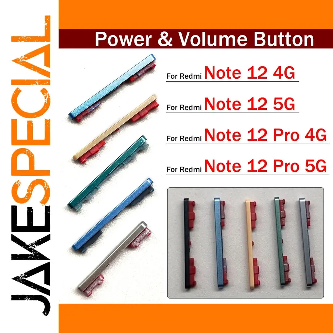 Replacement Power & Volume Buttons for Xiaomi Redmi Note 12Pro 1 Replacement Power & Volume Buttons for Xiaomi Redmi Note 12Pro