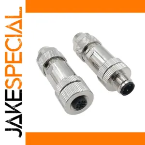 M12 Sensor Connector with Metal Shielding