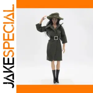 Stylish 1/6 Doll Overcoat & Hat Set