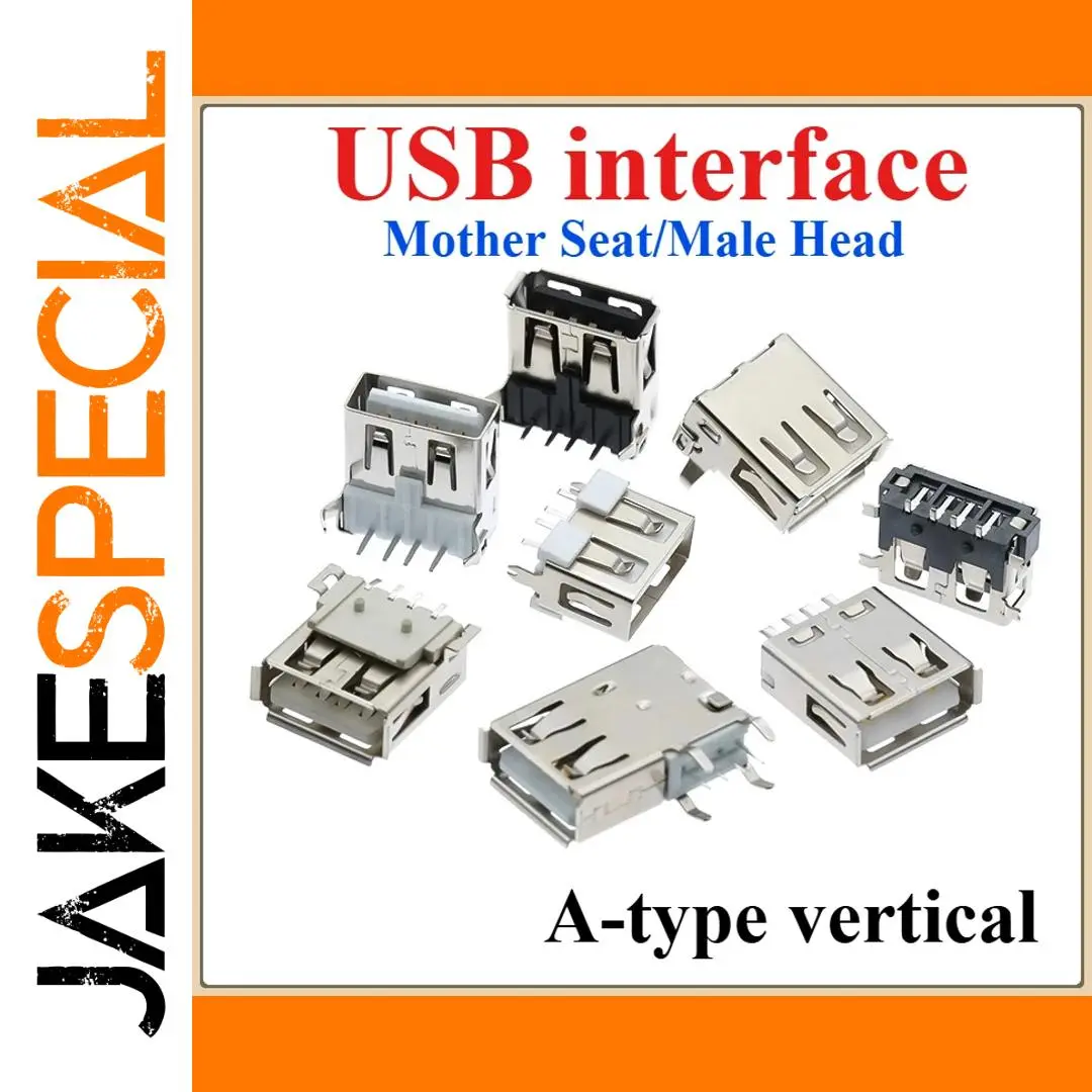 USB 2.0 Type A Female Jack Connectors Set 1 USB 2.0 Type A Female Jack Connectors Set