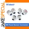 M8 Panel Connectors Set with Cables in Various Pin Counts