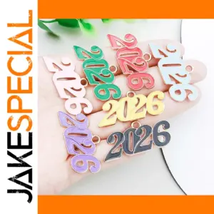 Colorful Alloy Number Pendant Collection