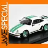 Vintage White and Green Diecast Car Model