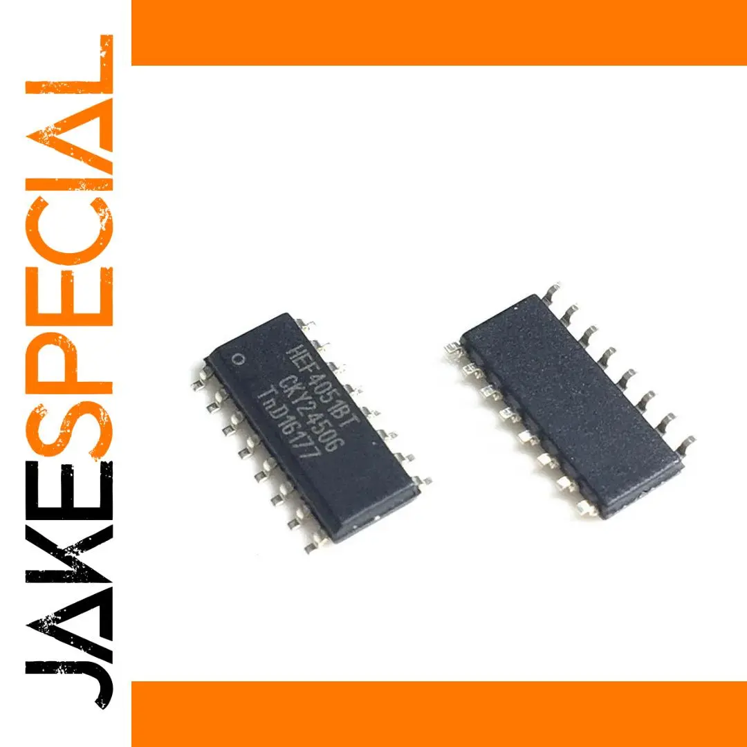 Set of 10 HEF4051BT 8-Channel Analog Multiplexers 1 Set of 10 HEF4051BT 8-Channel Analog Multiplexers