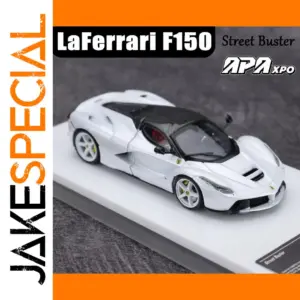 White Ferrari LaFerrari F150 Miniature Model 1:64 Scale