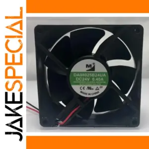 80x80x25mm Black Cooling Fan 24V 0.4A