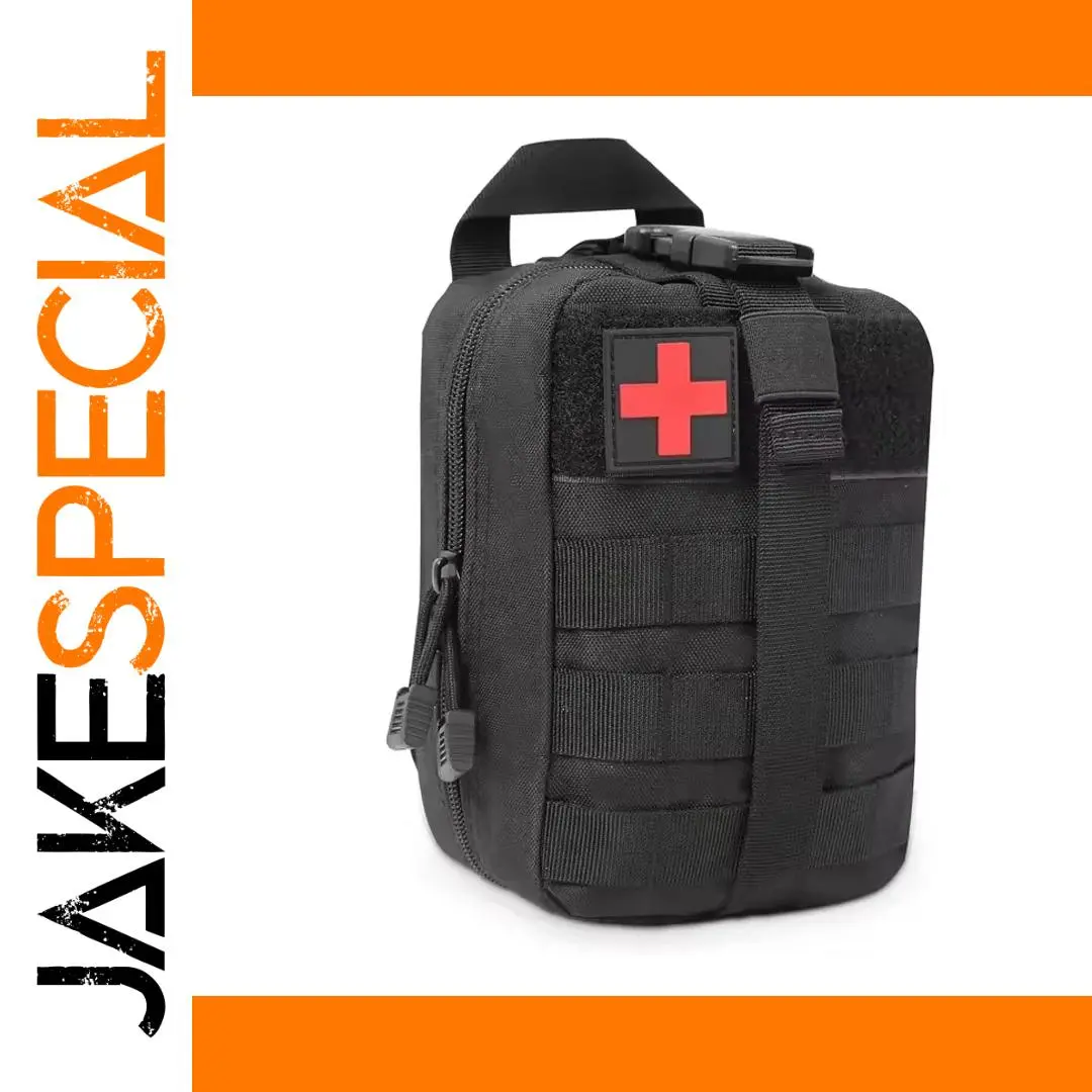 Durable Black Tactical Medical Pouch 1 Durable Black Tactical Medical Pouch