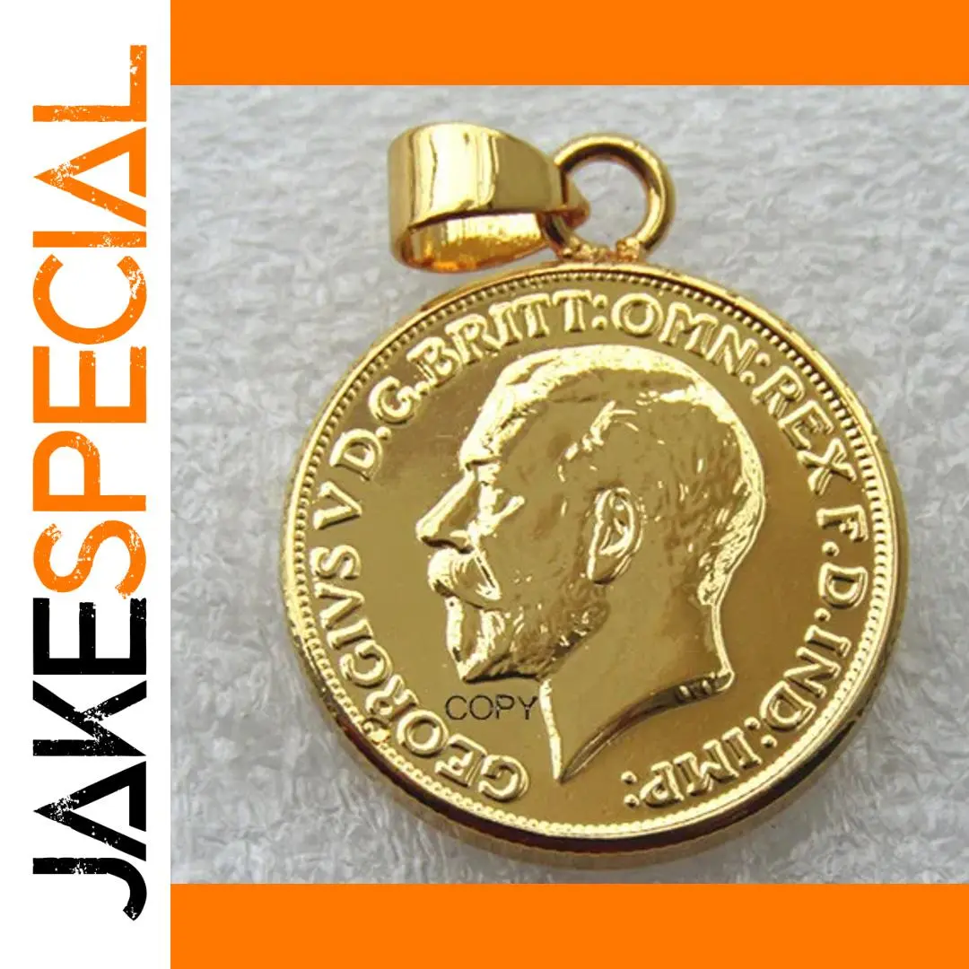 Vintage 1911 British Sovereign Coin Pendant 1 Vintage 1911 British Sovereign Coin Pendant