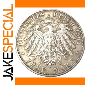 Vintage 1901 Wilhelm II Wurttemberg Coin Replica
