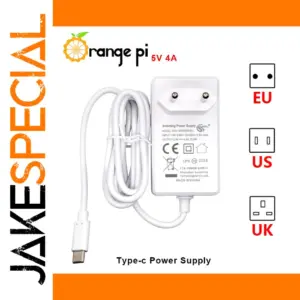 White 5V 4A Power Adapter for Pi Devices