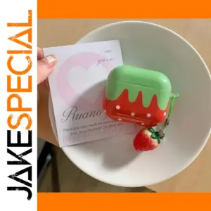 Strawberry Design TPU AirPods Case Cover
