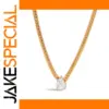 Gold-Tone Stainless Steel Necklace for Men