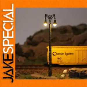 N Scale Metal Streetlamp Set for Dioramas