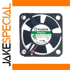 Black 30x30x10mm CPU Cooler Fan 12V 0.96W