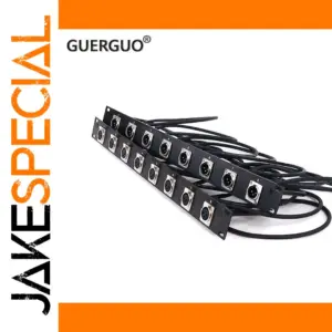 Professional 8-Port XLR Patch Panel for Audio Systems