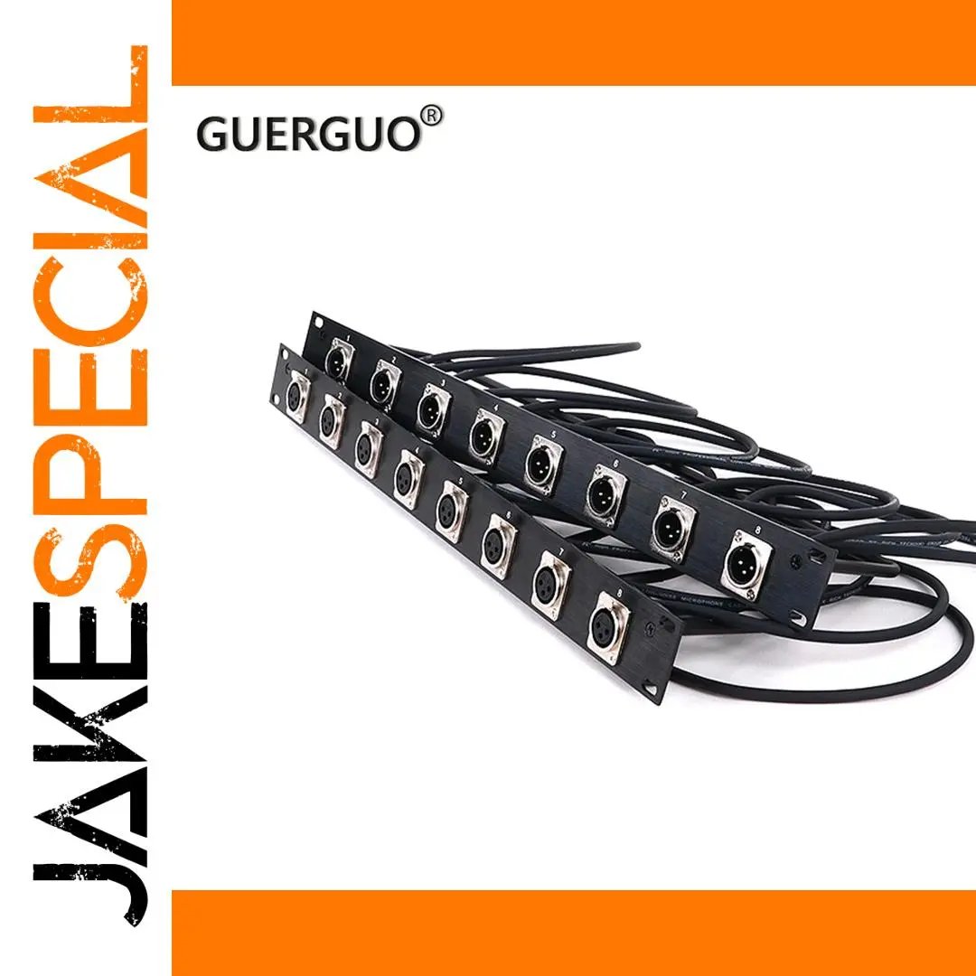 Professional 8-Port XLR Patch Panel for Audio Systems 1 Professional 8-Port XLR Patch Panel for Audio Systems