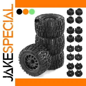 RC Monster Truck Tire Set for 1/10 Scale