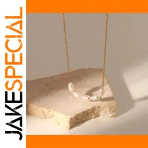 Elegant Stainless Steel Pearl Necklace for Women