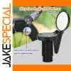 Black Bicycle Rearview Mirror with 30mm Convex Lens