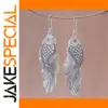 Vintage Goldfish Drop Earrings in Silver and Gold