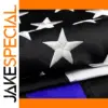 Heavy Duty Blue Line American Flag 3x5 ft