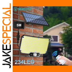 Solar Security Floodlight with 234 LEDs