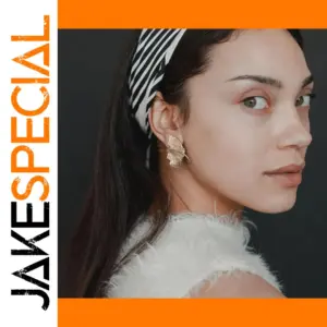 Gold Ginkgo Leaf Earrings in Stainless Steel