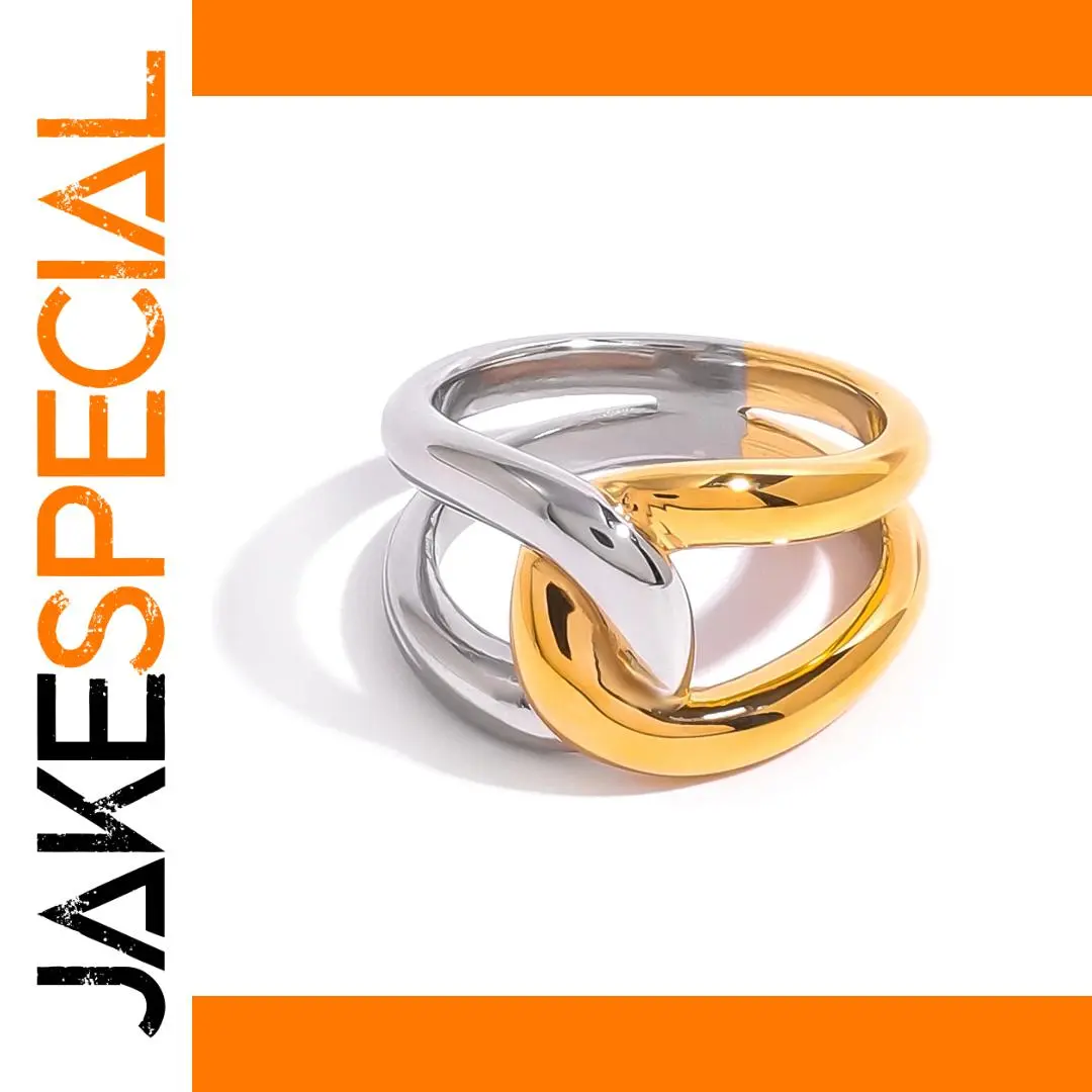 Modern Geometric Stainless Steel Ring 1 Modern Geometric Stainless Steel Ring