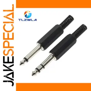 Premium 6.35mm Audio Connectors Set (5 Pack)