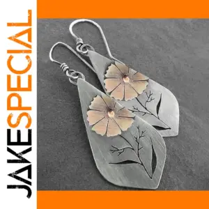 Vintage Botanical Dangle Earrings for Women