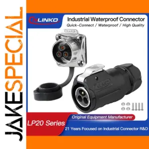 M20 Waterproof Power & Signal Connector 2-14 Pins