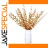 Gold Eucalyptus Branches Set of Five for Decor