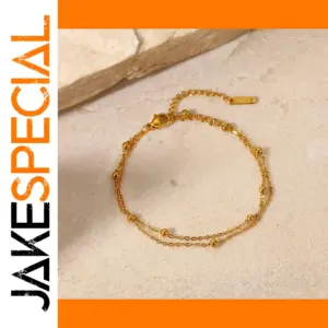Gold Stainless Steel Chain Bracelet for Women
