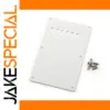 White Plastic Electric Guitar Rear Cover Plate
