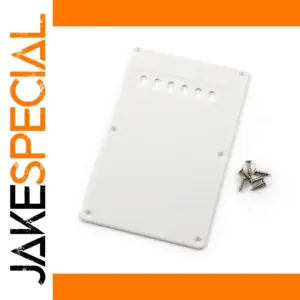 White Plastic Electric Guitar Rear Cover Plate