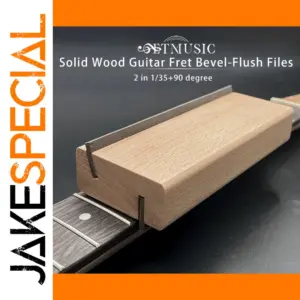 Solid Wood Guitar Fret File for Precision