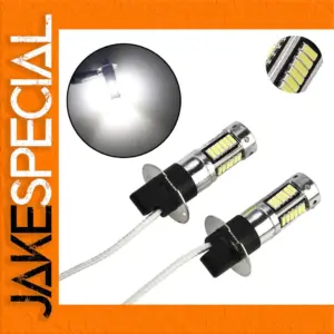 H3 LED Fog Light Bulbs 6000K 1800Lms 50W