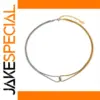 Stainless Steel Two-Tone Snake Chain Necklace