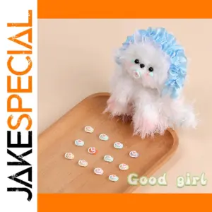 Plush Poodle and Mini Pacifier Set for Dolls