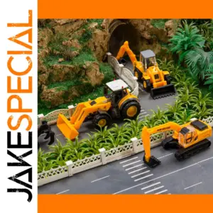 HO Scale 1:87 Construction Vehicle Diorama Model
