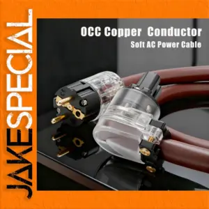 Premium Audio Power Cable with Silver OCC Conductors