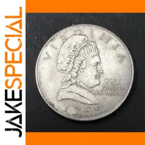 Vintage Copper Martha Washington Coin 30mm