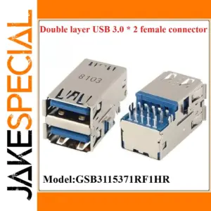 Set of 5 Sunken USB 3.0 Socket Connectors