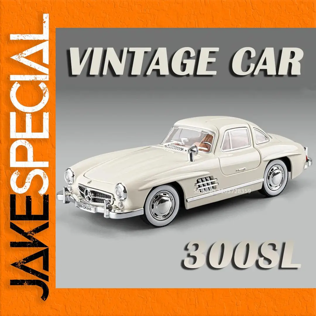 Vintage Mercedes-Benz 300SL Miniature Model with Light 1 Vintage Mercedes-Benz 300SL Miniature Model with Light